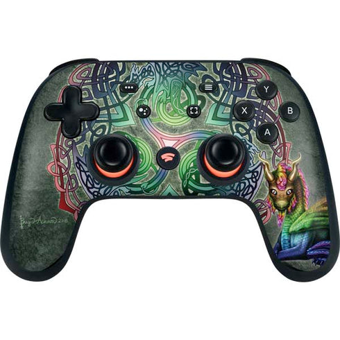 Brigid Ashwood Celtic Dragon Google Stadia Controller Skin