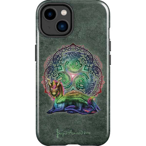 Brigid Ashwood Celtic Dragon iPhone 14 Plus Impact Case