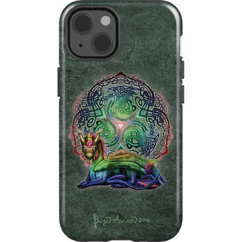 Brigid Ashwood Celtic Dragon iPhone 14 Impact Case