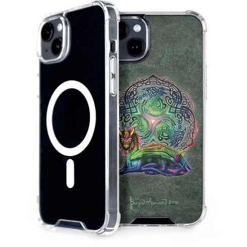 Brigid Ashwood Celtic Dragon iPhone 14 Plus MagSafe Case