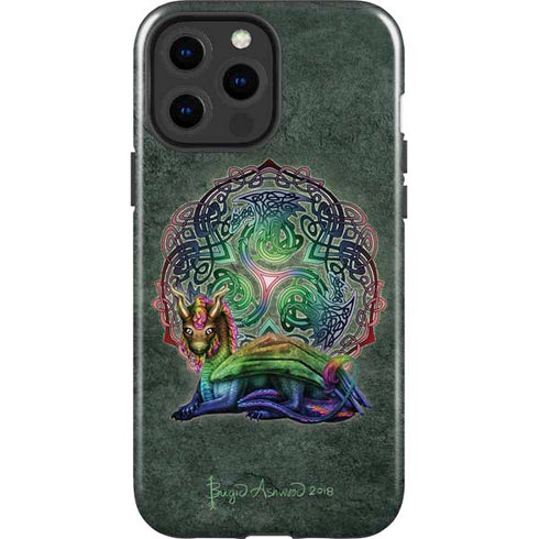 Brigid Ashwood Celtic Dragon iPhone 14 Pro Max Impact Case