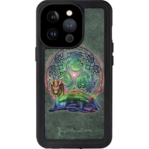 Brigid Ashwood Celtic Dragon iPhone 14 Pro Waterproof Case