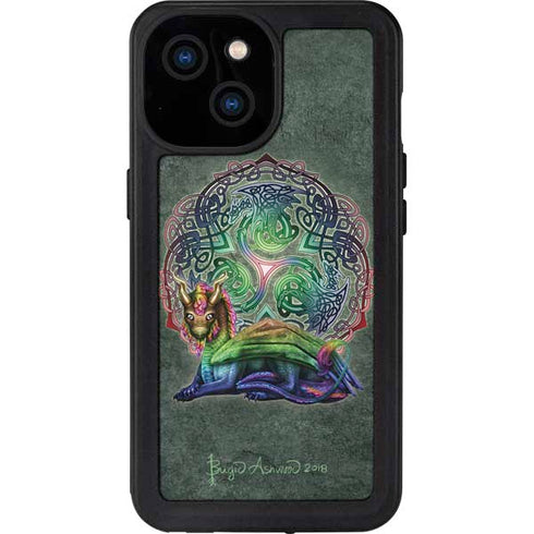 Celtic Dragon by Brigid Ashwood iPhone 15 Waterproof Case
