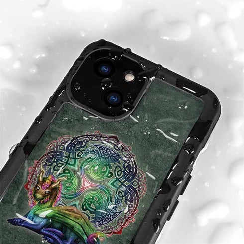 Celtic Dragon by Brigid Ashwood iPhone 15 Waterproof Case