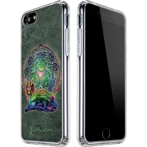 Brigid Ashwood Celtic Dragon iPhone SE (2nd & 3rd Gen) Clear Case