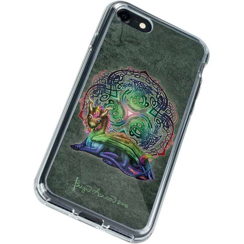 Brigid Ashwood Celtic Dragon iPhone SE (2nd & 3rd Gen) Clear Case