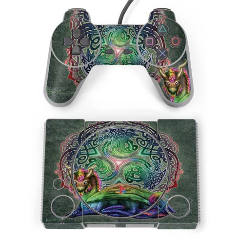 Brigid Ashwood Celtic Dragon PlayStation Classic Bundle Skin