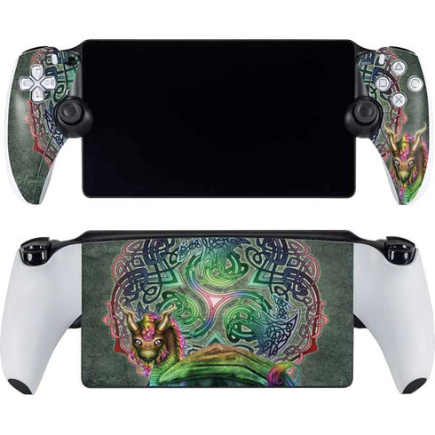 Celtic Dragon by Brigid Ashwood PlayStation Portal Remote Player Skin