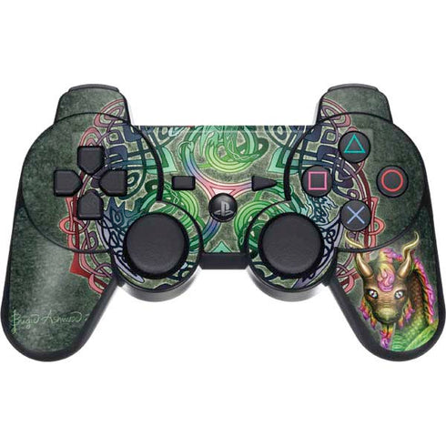Brigid Ashwood Celtic Dragon PS3 Dual Shock wireless controller Skin