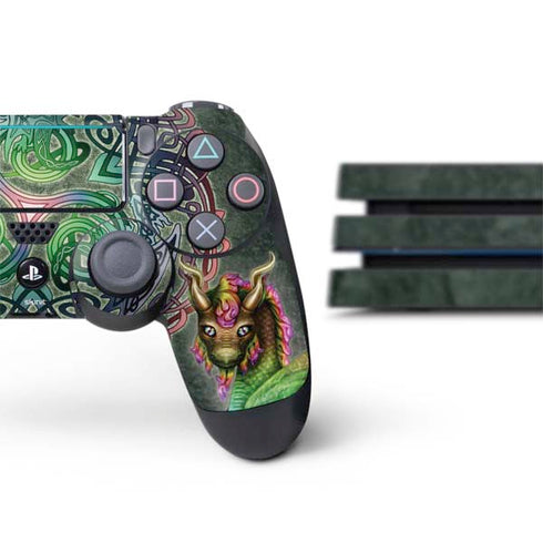 Brigid Ashwood Celtic Dragon PS4 Pro Bundle Skin
