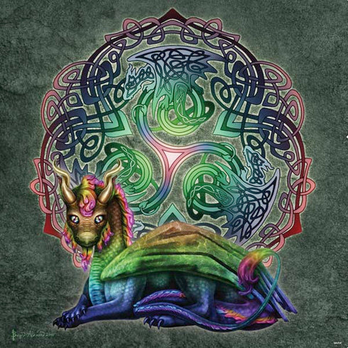 Brigid Ashwood Celtic Dragon PS4 Slim Skin
