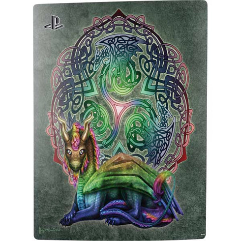 Brigid Ashwood Celtic Dragon PS5 Digital Edition Console Skin