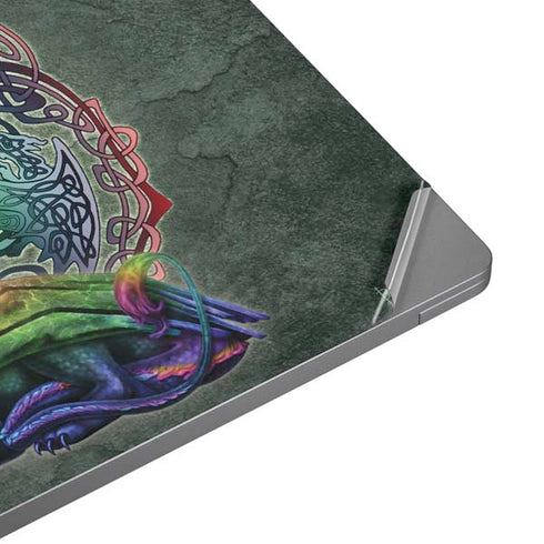 Brigid Ashwood Celtic Dragon Universal Laptop 18in (14.6 x 10.6in) Skin