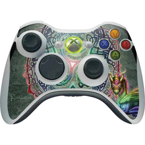 Brigid Ashwood Celtic Dragon Xbox 360 Wireless Controller Skin