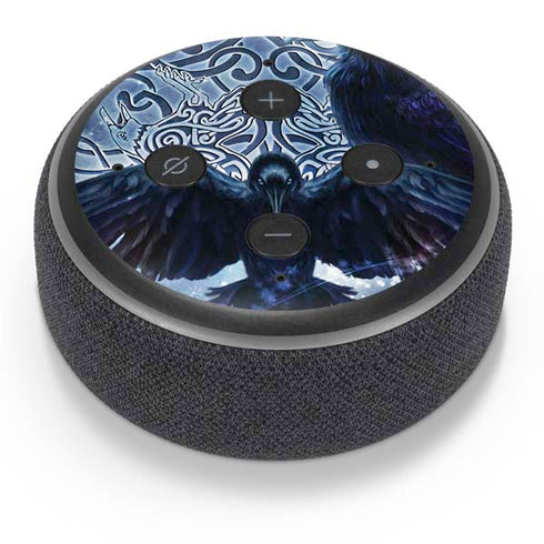 Brigid Ashwood Celtic Raven Amazon Echo Dot Skin