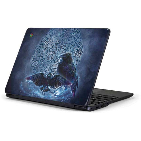 Brigid Ashwood Celtic Raven Samsung Chromebook Skin