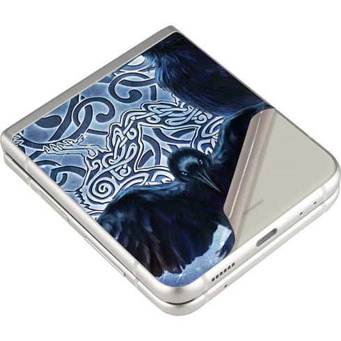 Brigid Ashwood Celtic Raven Galaxy Z Flip3 5G Skin