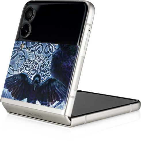 Brigid Ashwood Celtic Raven Galaxy Z Flip3 5G Skin