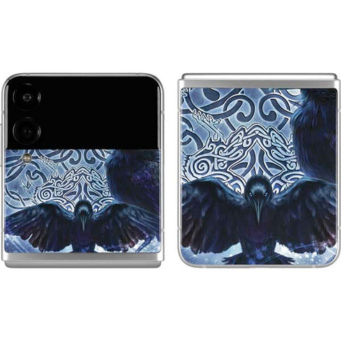 Brigid Ashwood Celtic Raven Galaxy Z Flip4 5G Skin