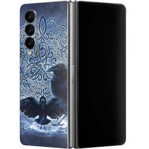 Brigid Ashwood Celtic Raven Galaxy Z Fold4 5G Skin
