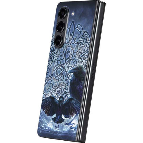 Celtic Raven by Brigid Ashwood Galaxy Z Fold5 5G Skin