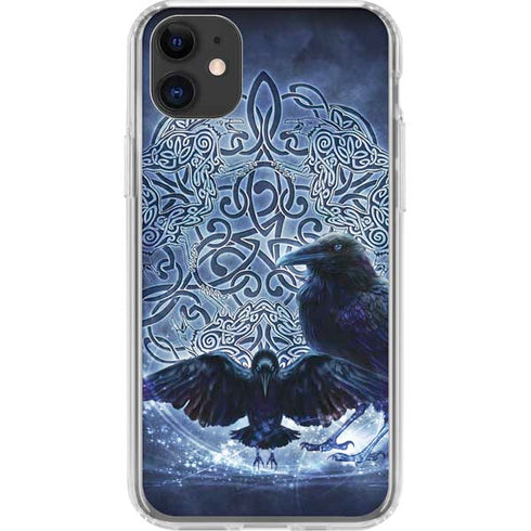 Celtic Raven by Brigid Ashwood iPhone 11 Clear Case