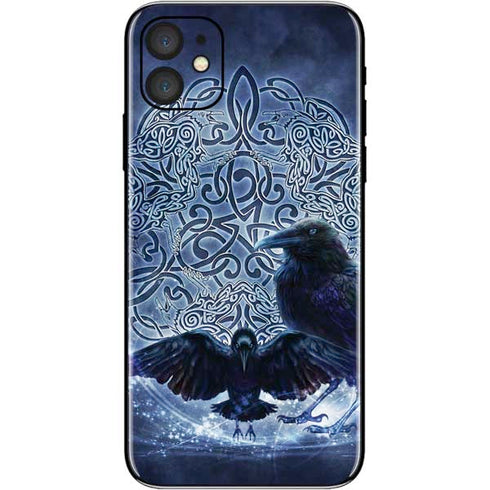 Brigid Ashwood Celtic Raven iPhone 11 Skin