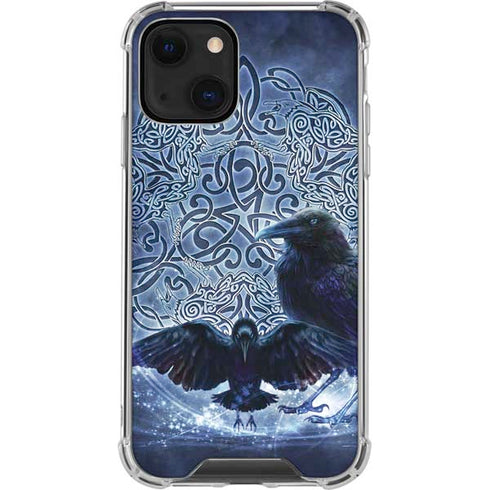 Brigid Ashwood Celtic Raven iPhone 14 Plus Clear Case