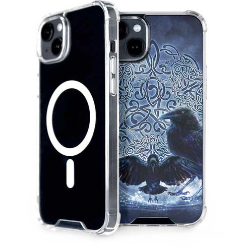 Celtic Raven by Brigid Ashwood iPhone 15 Plus MagSafe Case