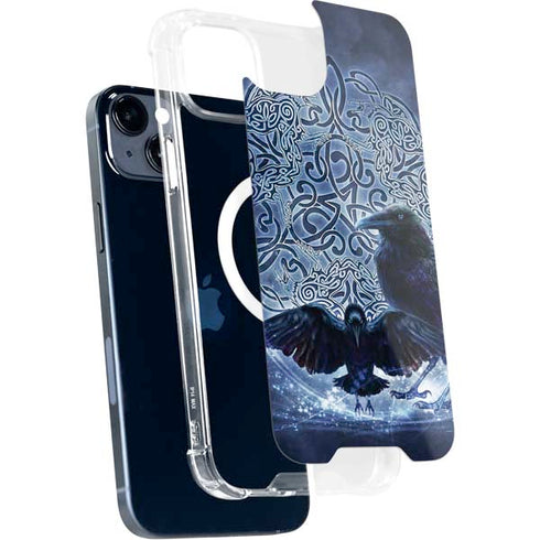Brigid Ashwood Celtic Raven iPhone 14 Plus MagSafe Case