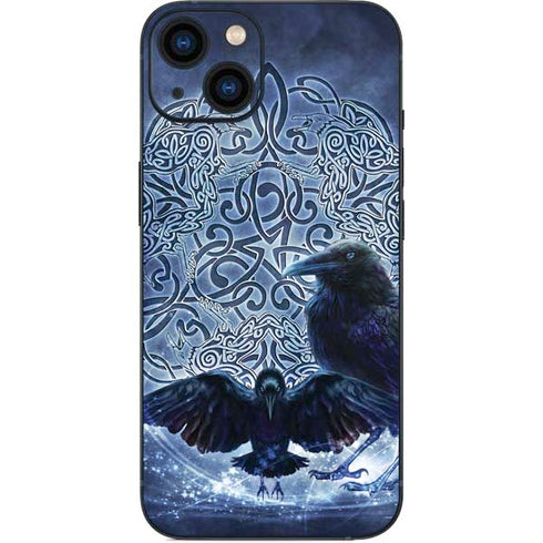 Brigid Ashwood Celtic Raven iPhone 14 Plus Skin
