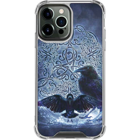 Brigid Ashwood Celtic Raven iPhone 14 Pro Max Clear Case