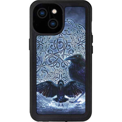 Celtic Raven by Brigid Ashwood iPhone 15 Waterproof Case