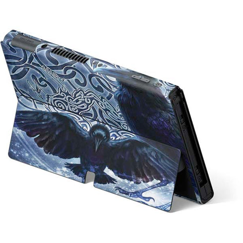 Brigid Ashwood Celtic Raven Nintendo Switch OLED (2021) Skin