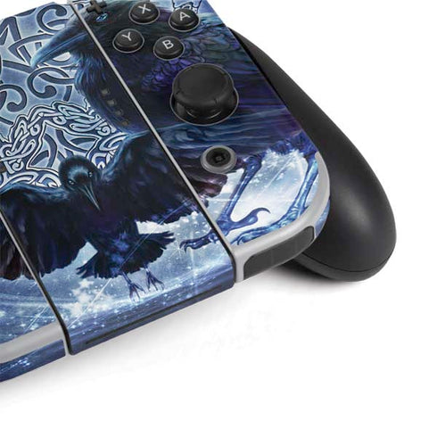 Brigid Ashwood Celtic Raven Nintendo Switch OLED (2021) Skin