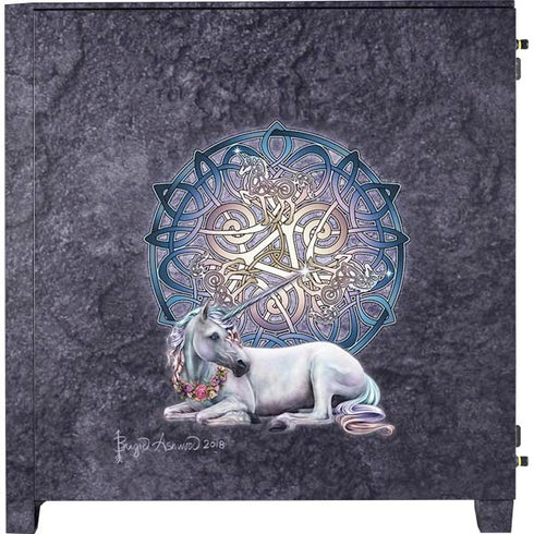 Brigid Ashwood Celtic Unicorn Corsair 4000D Tempered Glass Mid-Tower ATX Case Skin