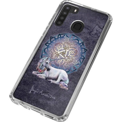 Brigid Ashwood Celtic Unicorn Galaxy A21 Clear Case
