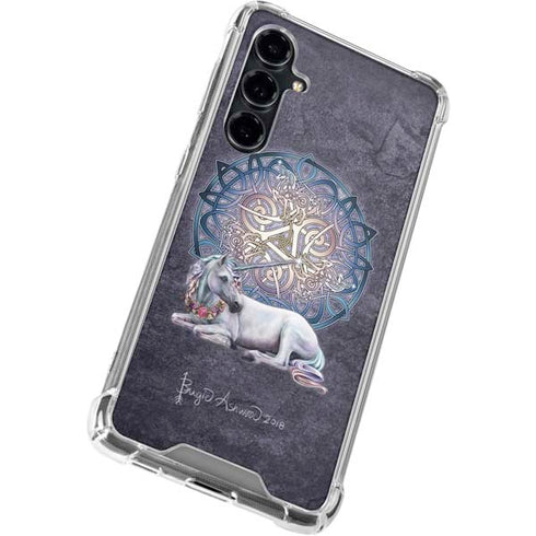 Celtic Unicorn by Brigid Ashwood Galaxy S23 FE Clear Case