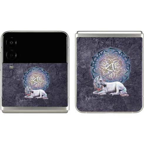 Brigid Ashwood Celtic Unicorn Galaxy Z Flip3 5G Skin
