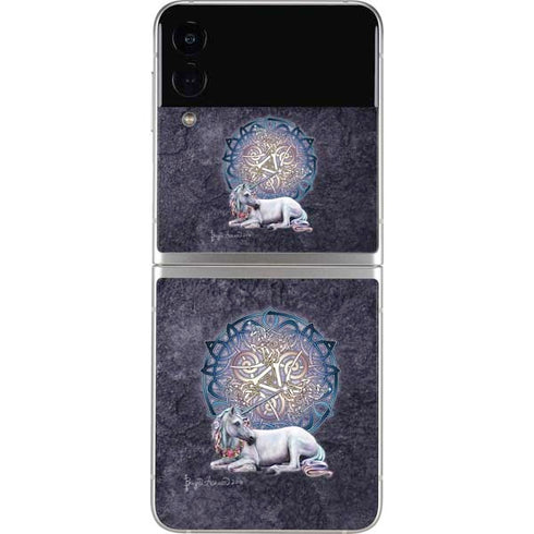 Brigid Ashwood Celtic Unicorn Galaxy Z Flip3 5G Skin