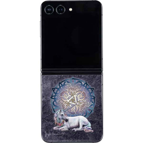 Celtic Unicorn by Brigid Ashwood Galaxy Z Flip5 5G Skin
