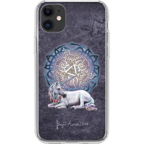 Celtic Unicorn by Brigid Ashwood iPhone 11 Clear Case