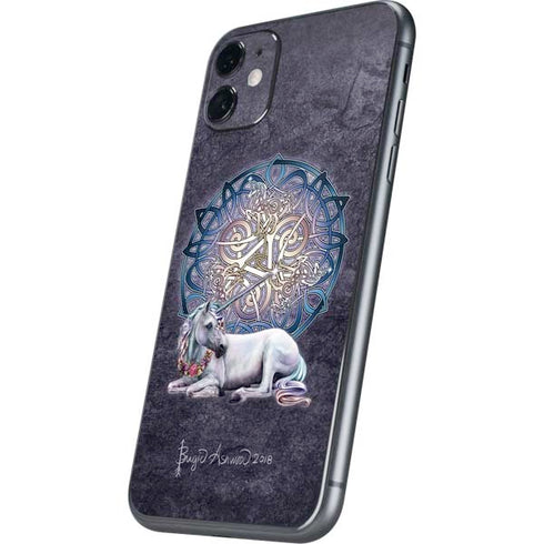 Brigid Ashwood Celtic Unicorn iPhone 11 Skin