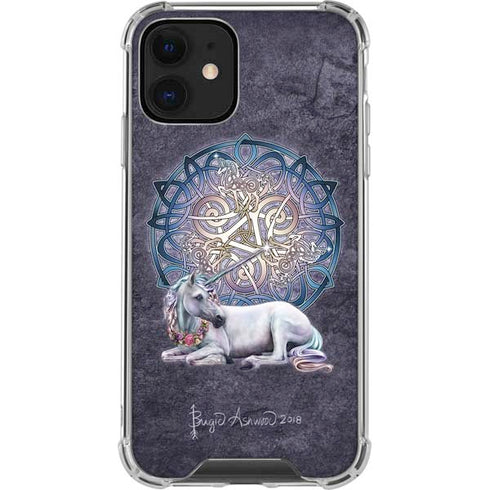 Brigid Ashwood Celtic Unicorn iPhone 12 Clear Case