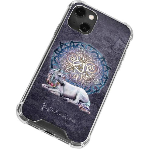 Brigid Ashwood Celtic Unicorn iPhone 13 Mini Clear Case