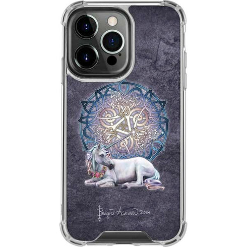 Brigid Ashwood Celtic Unicorn iPhone 13 Pro Clear Case