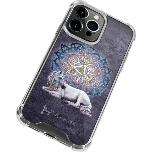 Brigid Ashwood Celtic Unicorn iPhone 13 Pro Clear Case
