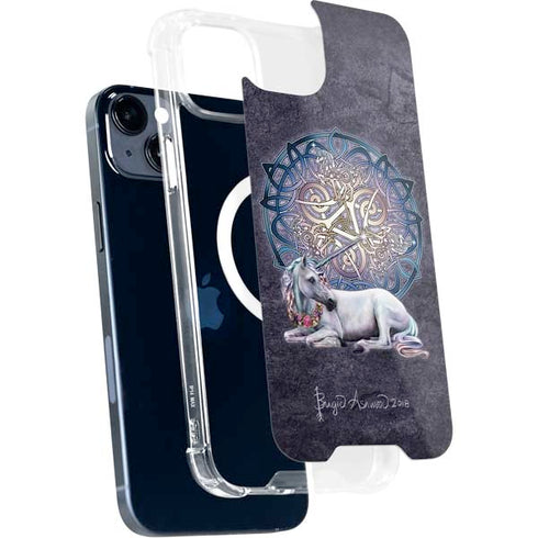 Brigid Ashwood Celtic Unicorn iPhone 14 Plus MagSafe Case