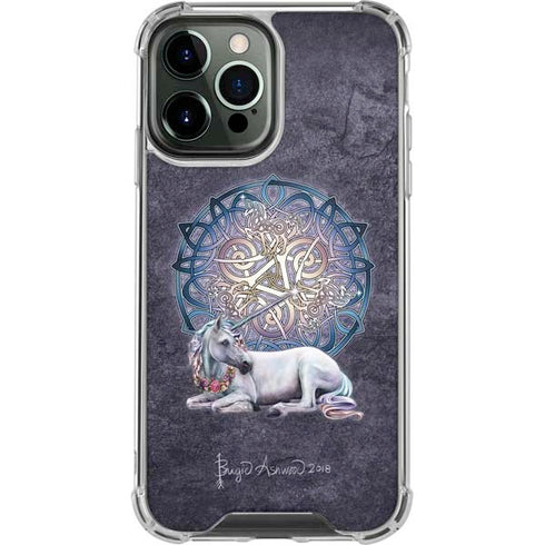 Celtic Unicorn by Brigid Ashwood iPhone 15 Pro Max Clear Case