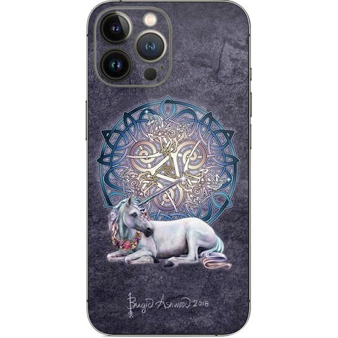 Brigid Ashwood Celtic Unicorn iPhone 14 Pro Max Skin